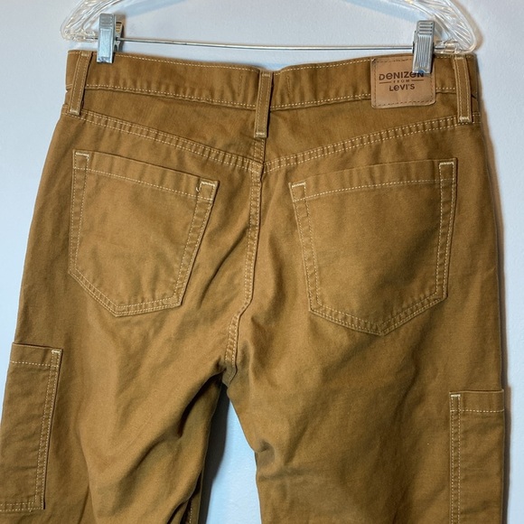 DENIZEN from Levi's 90's Loose Straight Golden Hour Jeans Women’s 10 Tan Cargo - Picture 11 of 17